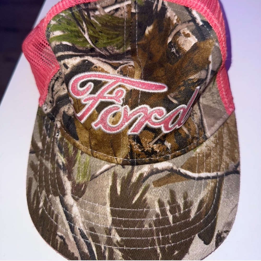Ford Brown and Pink Camo Hat